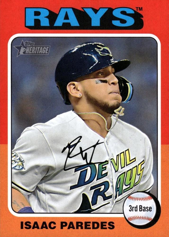 #50b Isaac Paredes - Tampa Bay Rays - 2024 Topps Heritage Baseball