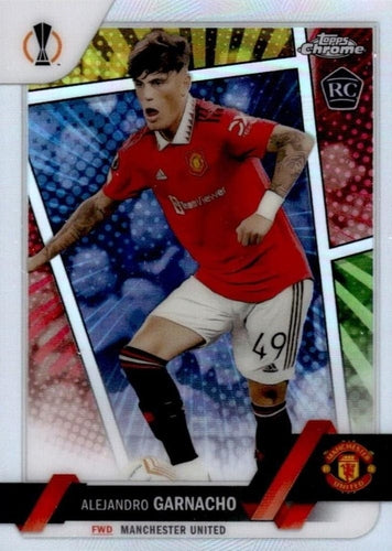 #50b Alejandro Garnacho - Manchester United - 2022-23 Topps Chrome UEFA Club Competitions Soccer