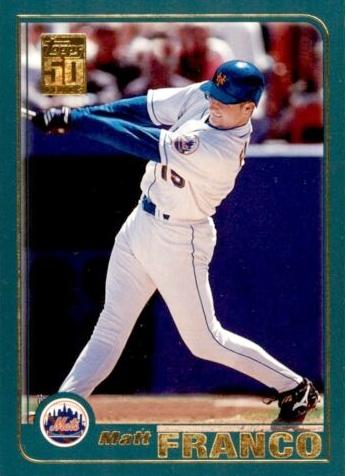#510 Matt Franco - New York Mets - 2001 Topps Baseball