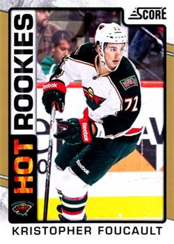#510 Kris Foucault - Minnesota Wild - 2012-13 Score - Gold Rush Hockey