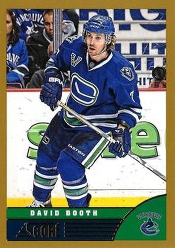 #511 David Booth - Vancouver Canucks - 2013-14 Score - Gold Hockey