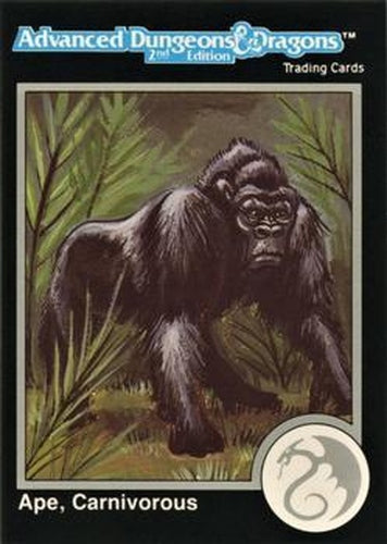 #511 Ape, Carnivorous - 1991 TSR Advanced Dungeons & Dragons - Silver