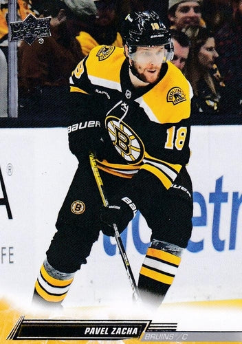 #512 Pavel Zacha - Boston Bruins - 2022-23 Upper Deck Hockey