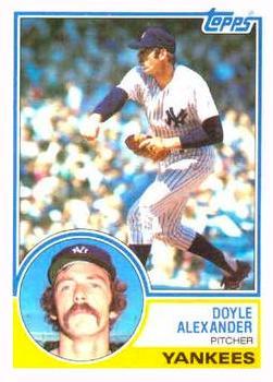 #512 Doyle Alexander - New York Yankees - 1983 Topps Baseball