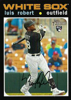 #512b Luis Robert - Chicago White Sox - 2020 Topps Heritage Baseball