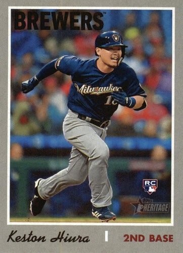 #512b Keston Hiura - Milwaukee Brewers - 2019 Topps Heritage Baseball