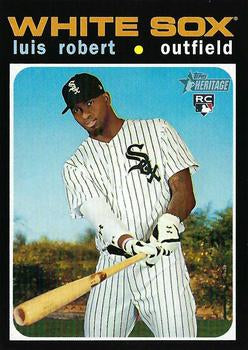 #512d Luis Robert - Chicago White Sox - 2020 Topps Heritage Baseball