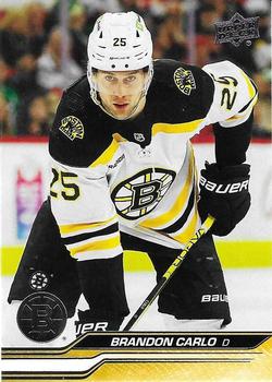 #513 Brandon Carlo - Boston Bruins -2023-24 Upper Deck Hockey