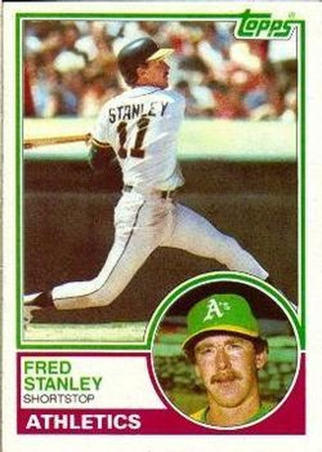 #513 Fred Stanley - Oakland Athletics - 1983 Topps Baseball