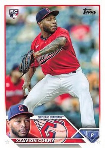#513 Xzavion Curry - Cleveland Guardians - 2023 Topps Baseball