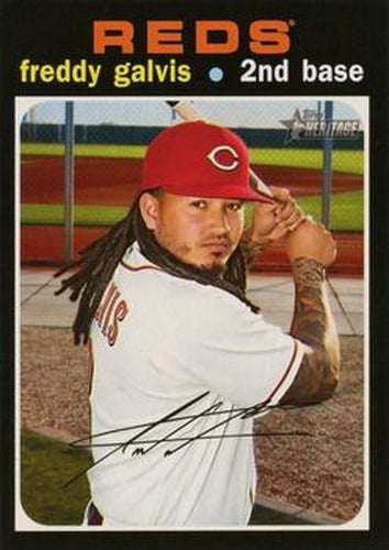 #513 Freddy Galvis - Cincinnati Reds - 2020 Topps Heritage Baseball