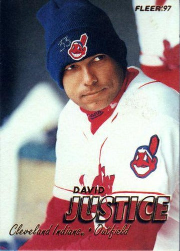 #514 David Justice - Cleveland Indians - 1997 Fleer Baseball