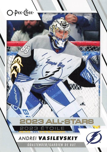 #514 Andrei Vasilevskiy - Tampa Bay Lightning - 2023-24 O-Pee-Chee Hockey