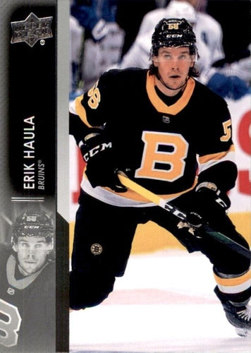 #514 Erik Haula - Boston Bruins - 2021-22 Upper Deck Hockey