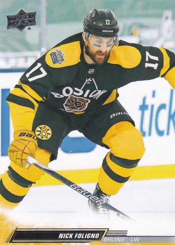 #515 Nick Foligno - Boston Bruins - 2022-23 Upper Deck Hockey