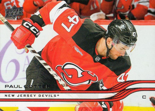 #102 Paul Cotter - New Jersey Devils - 2025-26 Upper Deck Hockey
