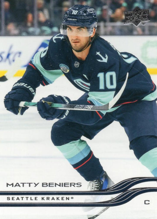 #145 Matty Beniers - Seattle Kraken - 2025-26 Upper Deck Hockey