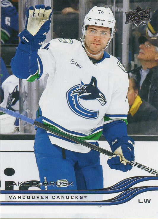 #179 Jake DeBrusk - Vancouver Canucks - 2025-26 Upper Deck Hockey