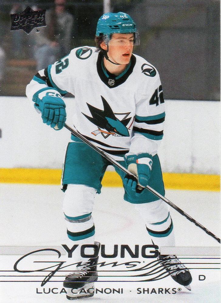 #213 Luca Cagnoni - San Jose Sharks - 2025-26 Upper Deck Hockey
