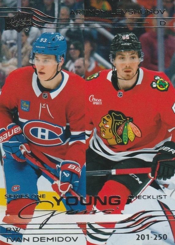 #250 Ivan Demidov / Artyom Levshunov - Montreal Canadiens / Chicago Blackhawks - 2025-26 Upper Deck Hockey