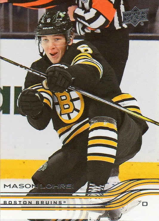 #259 Mason Lohrei - Boston Bruins - 2025-26 Upper Deck Hockey