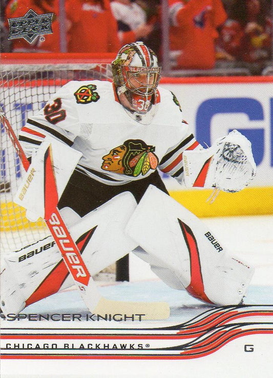 #287 Spencer Knight - Chicago Blackhawks - 2025-26 Upper Deck Hockey