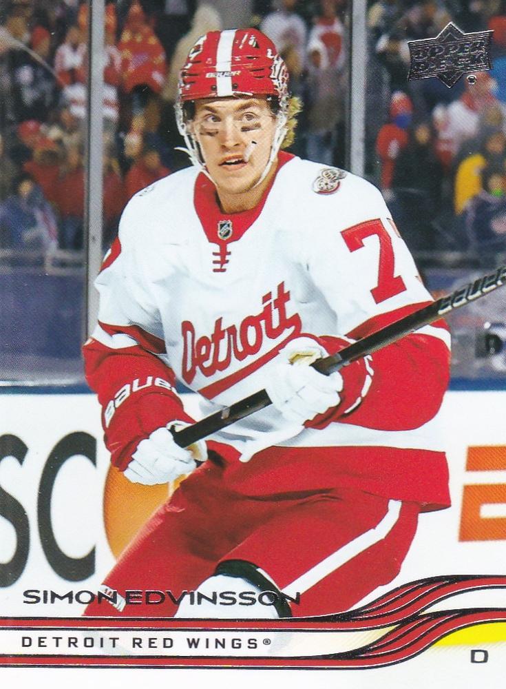 #307 Simon Edvinsson - Detroit Red Wings - 2025-26 Upper Deck Hockey