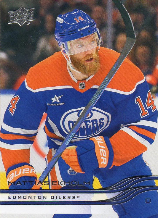 #318 Mattias Ekholm - Edmonton Oilers - 2025-26 Upper Deck Hockey