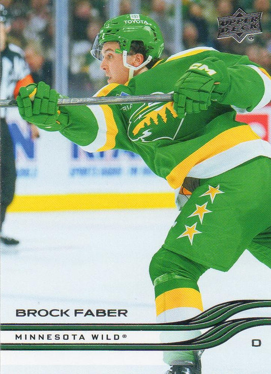 #334 Brock Faber - Minnesota Wild - 2025-26 Upper Deck Hockey