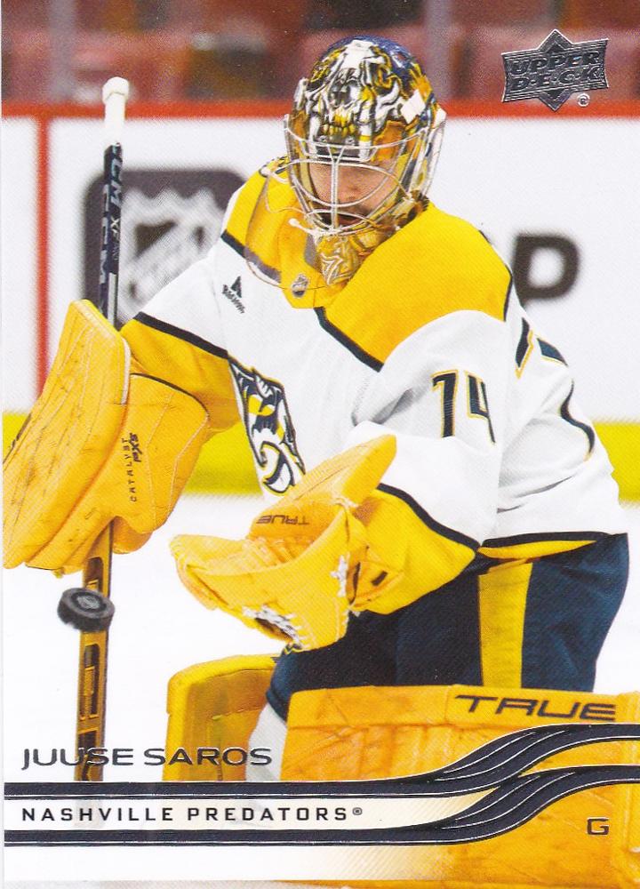 #347 Juuse Saros - Nashville Predators - 2025-26 Upper Deck Hockey