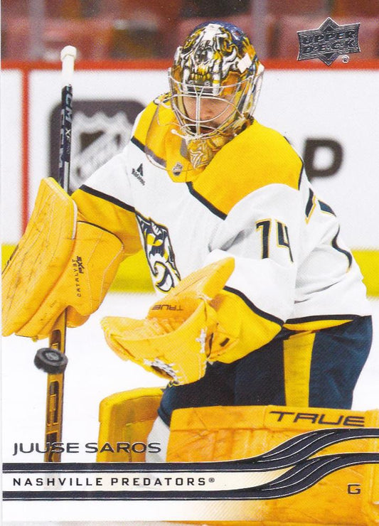 #347 Juuse Saros - Nashville Predators - 2025-26 Upper Deck Hockey
