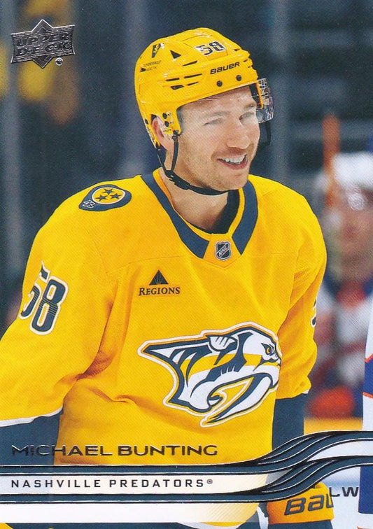 #348 Michael Bunting - Nashville Predators - 2025-26 Upper Deck Hockey
