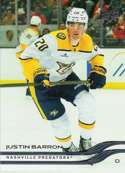 #349 Justin Barron - Nashville Predators - 2025-26 Upper Deck Hockey