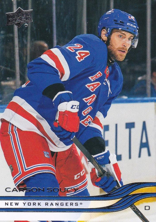 #370 Carson Soucy - New York Rangers - 2025-26 Upper Deck Hockey