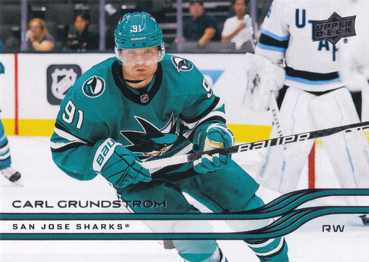 #394 Carl Grundstrom - San Jose Sharks - 2025-26 Upper Deck Hockey