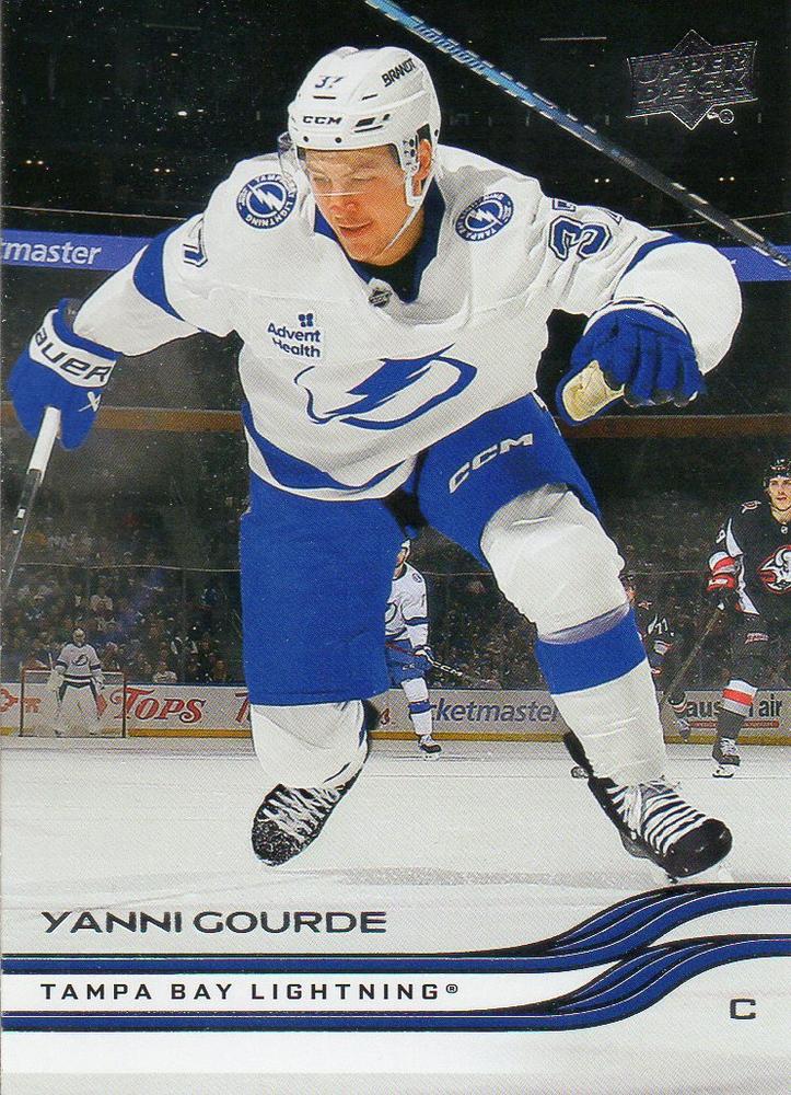 #408 Yanni Gourde - Tampa Bay Lightning - 2025-26 Upper Deck Hockey