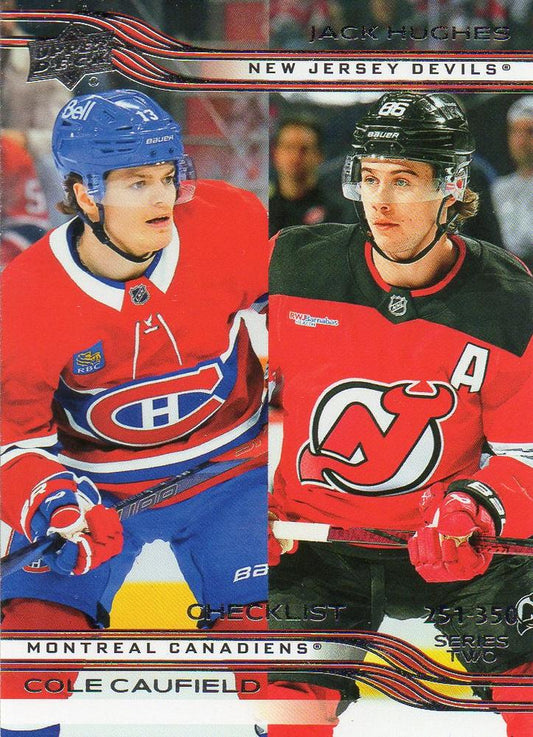 #449 Jack Hughes / Cole Caufield - New Jersey Devils / Montreal Canadiens - 2025-26 Upper Deck Hockey