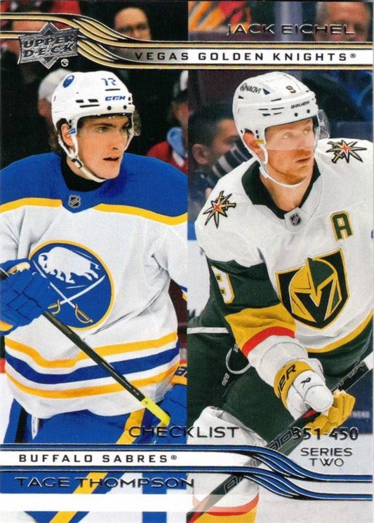 #450 Jack Eichel / Tage Thompson - Vegas Golden Knights / Buffalo Sabres - 2025-26 Upper Deck Hockey