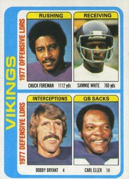 #515 Chuck Foreman / Sammy White / Bobby Bryant / Carl Eller - Minnesota Vikings - 1978 Topps Football