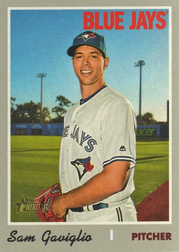 #515 Sam Gaviglio - Toronto Blue Jays - 2019 Topps Heritage Baseball