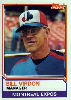 #516 Bill Virdon - Montreal Expos - 1983 Topps Baseball