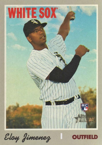 #516 Eloy Jimenez - Chicago White Sox - 2019 Topps Heritage Baseball