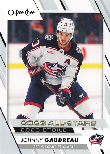 #516 Johnny Gaudreau - Columbus Blue Jackets - 2023-24 O-Pee-Chee Hockey