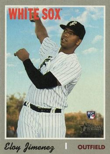 #516b Eloy Jimenez - Chicago White Sox - 2019 Topps Heritage Baseball