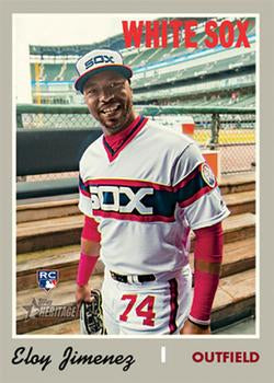#516c Eloy Jimenez - Chicago White Sox - 2019 Topps Heritage Baseball