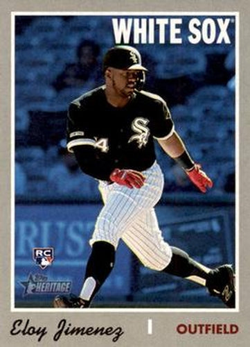 #516d Eloy Jimenez - Chicago White Sox - 2019 Topps Heritage Baseball