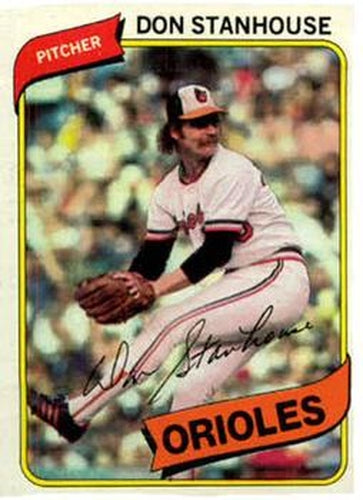 #517 Don Stanhouse - Baltimore Orioles - 1980 Topps Baseball