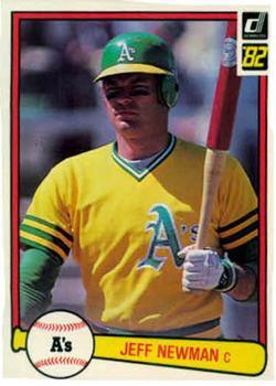 #517 Jeff Newman - Oakland Athletics - 1982 Donruss Baseball