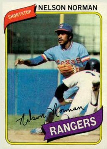 #518 Nelson Norman - Texas Rangers - 1980 Topps Baseball