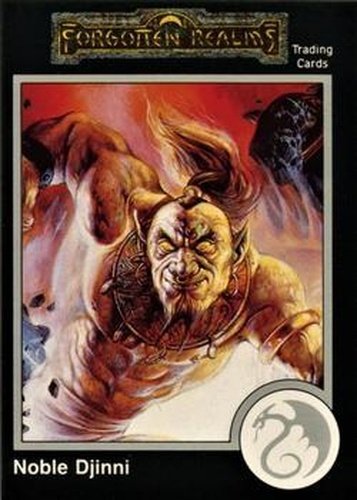#519 Noble Djinni - 1991 TSR Advanced Dungeons & Dragons - Silver